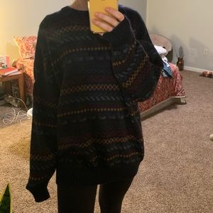 Vintage alpaca wool OS sweater